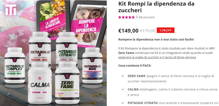 Kit Rompi la dipendenza da zuccheri Modelsupps