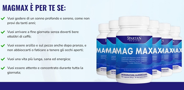 miglior magnesio per dormire mag max
