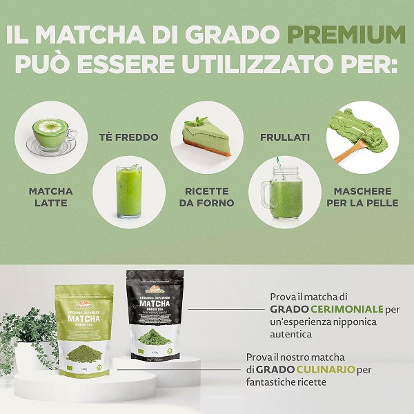 Tè Verde Matcha Biologico in Polvere Tè Verde Matcha Biologico in Polvere
